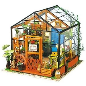 Image of Robotime Cathy's Flower house Miniature Model Making Kit