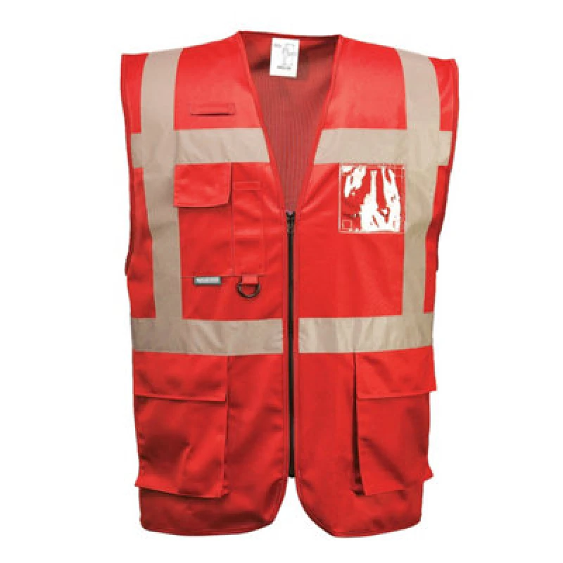 Image of Portwest Iona Executive Hi Vis Vest F476RERM Colour: Red
