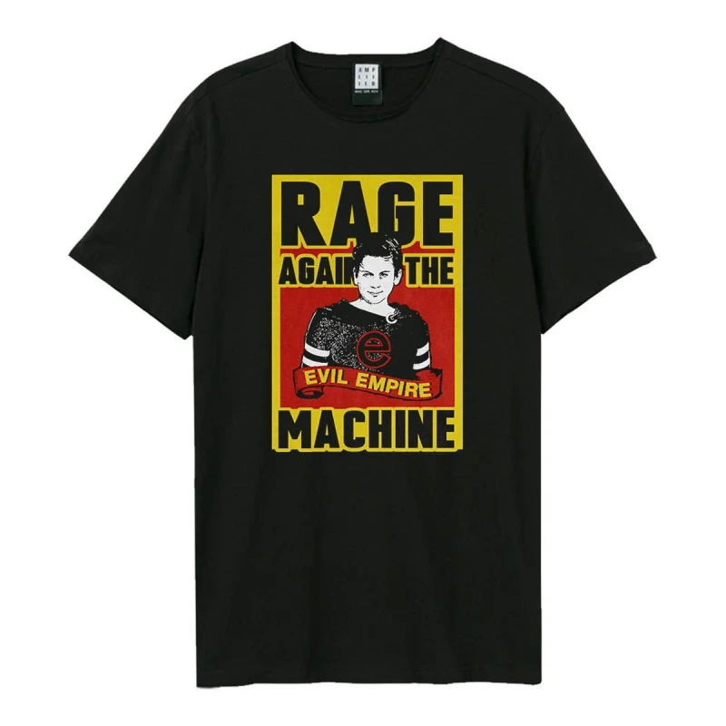 Image of Amplified Amplified Men Evil Empire Rage Against the Machine T-Shirt in Black Size: X-Small Black XS Male 5063852069811