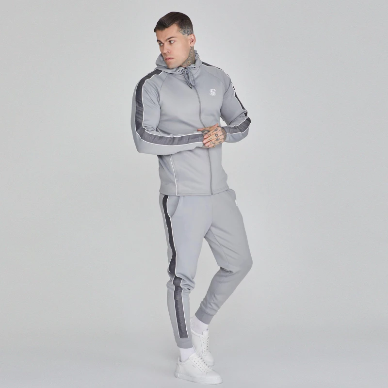 Image of SikSilk Hoodie and Joggers Set Grey