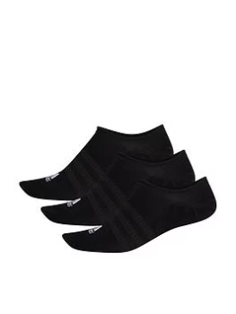 Image of adidas Light No Show 3 Pack Sock - Black Size M Women