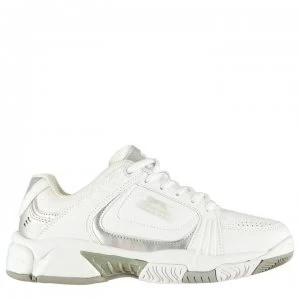 Image of Slazenger Ladies Tennis Shoes - White/Silver
