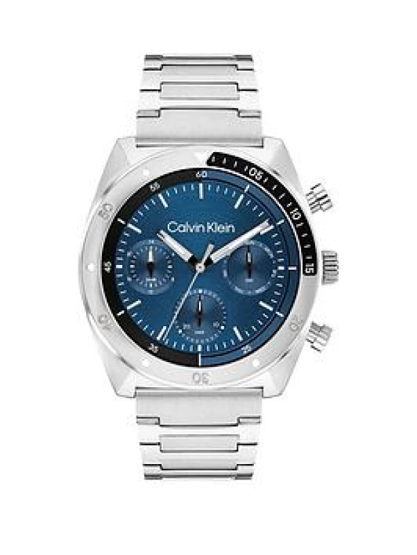 Image of Calvin Klein 25200464 Mens CK Flex Blue Dial / Stainless Watch
