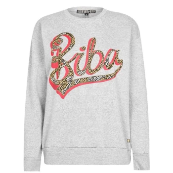 Image of Biba BIBA Foil Logo Sweatshirt - Grey
