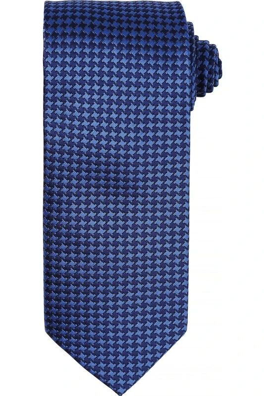Image of Premier Premier Men Puppy Tooth Formal Work Tie Pack of 2 in Royal Royal One Size Male 5059269154431