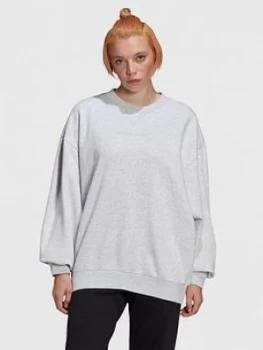 Image of Adidas Originals Oversized Sweater - Grey