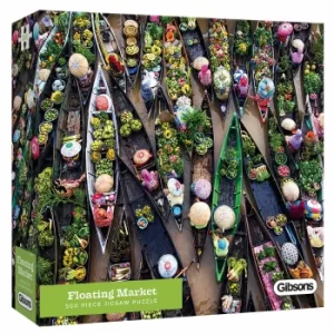 Image of Gibsons Floating Market Jigsaw Puzzle 500 Piece