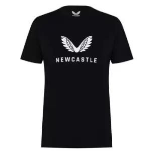 Image of Castore NUFC Wing T-Shirt - Black