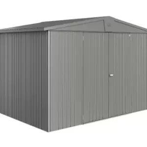 Image of Biohort Europa Metal Garden Shed 10ft3 x 7ft4 Size 5 - Metallic Quartz Grey