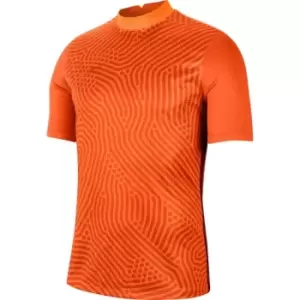 Image of Nike Gardien Short Sleeve Goalkeeper T-Shirt Mens - Orange
