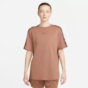 Image of Nike Tape T-Shirt Womens - Brown