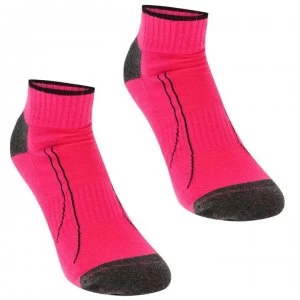 Image of Puma Quarter Socks 2 Pack Ladies - Pink