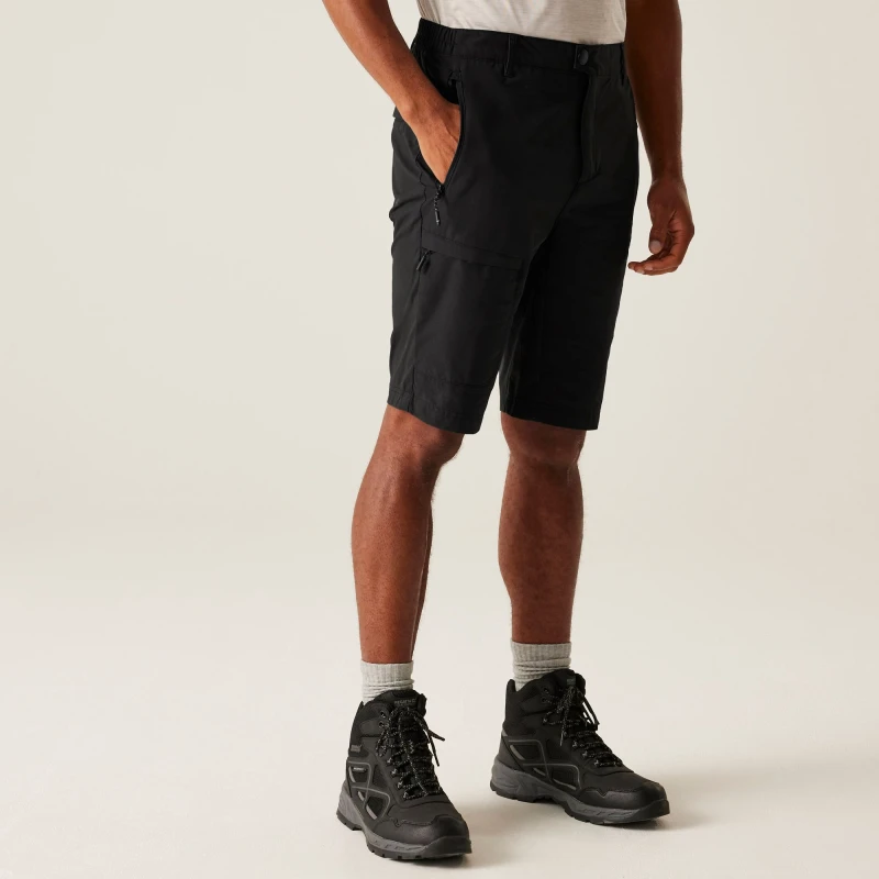 Image of Regatta Regatta Men 'Highton' Long Walking Shorts in Black Size: 30 Black 30 Male 5063019991795