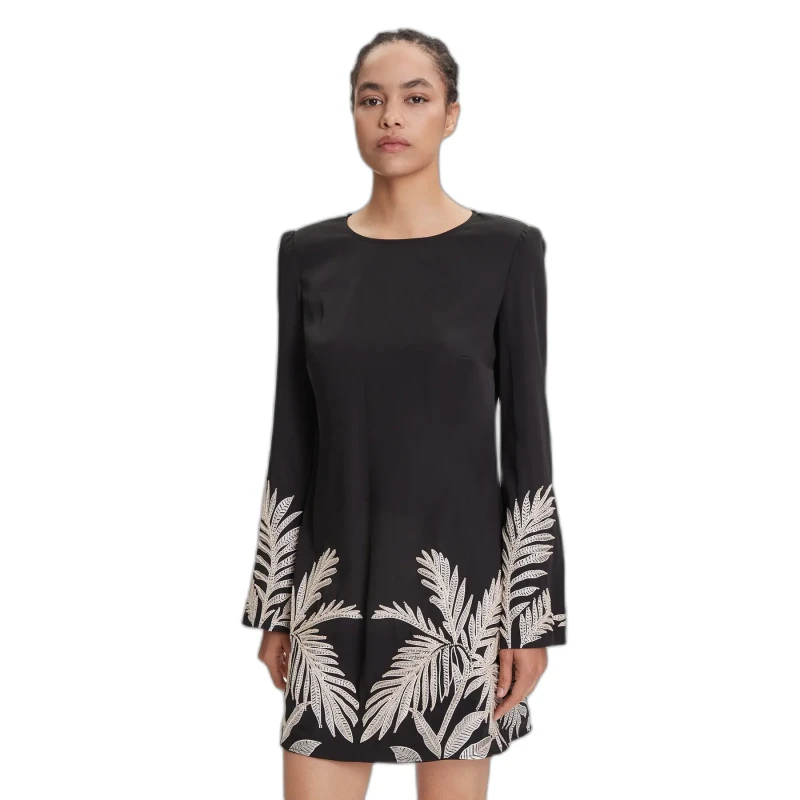 Image of Guess Womens tight dress Guess Angele Placed Noir Female L