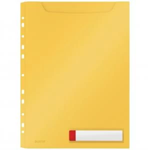 Image of Leitz Cosy Privacy High Capacity Pocket File A4 - Warm Yellow - Outer