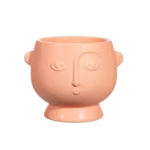 Image of Large Face Planter Matt Pink