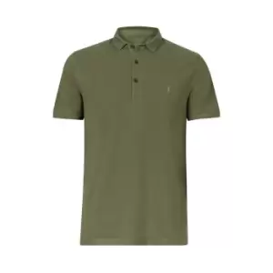 Image of AllSaints Reform Polo Top - Green