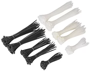 Image of Genuine SEALEY CT600BW Cable Tie Assortment Black/White Pack of 600