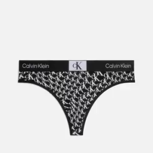 Image of Calvin Klein Modern Stretch-Cotton Blend Jersey Thong - L