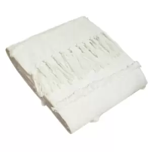 Image of Furn. Jakarta Woven Cotton Tufted Throw Natural