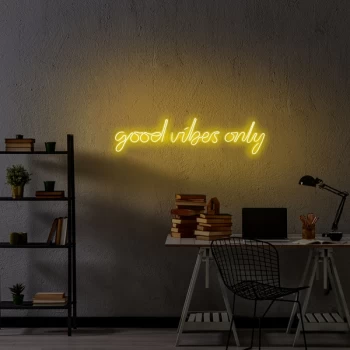 Image of Good Vibes Only - Yellow Yellow Wall Lamp