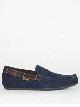 Image of Barbour Porterfield Slippers - Navy, Size 10, Men