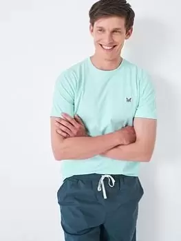 Image of Crew Clothing Crew Classic T-Shirt, Aqua, Size 2XL, Men