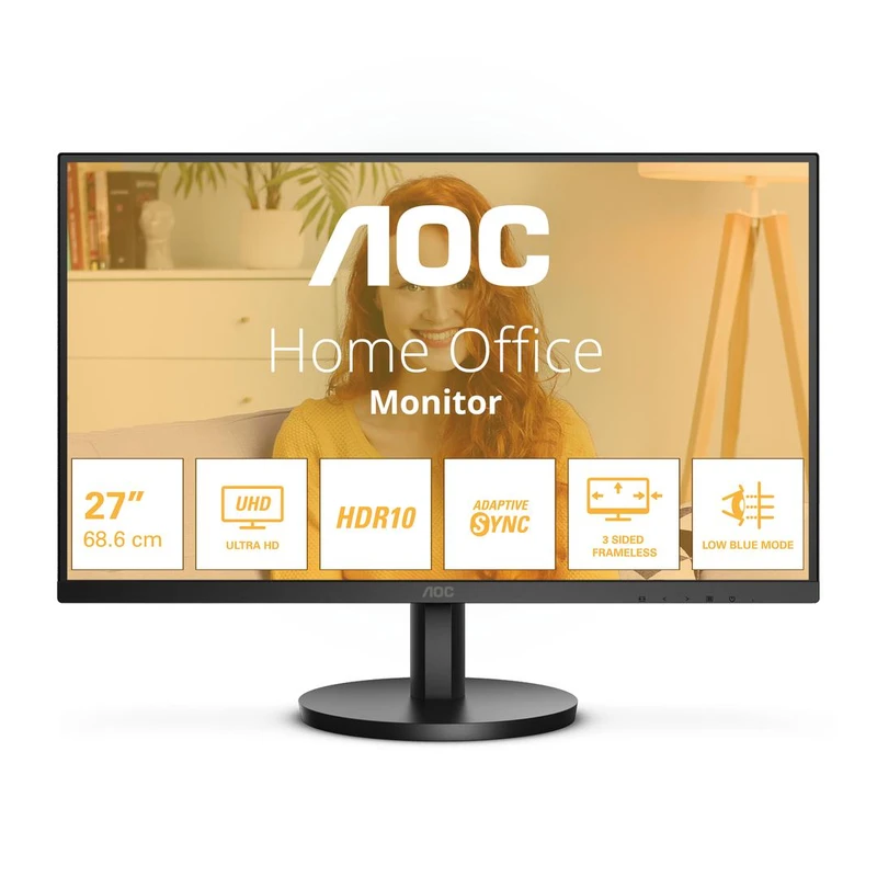 Image of AOC 27" U27B3M VA 3840x2160 VA 60Hz 4ms HDR10 FreeSync Gaming Monitor