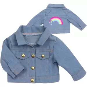 Image of Teamson Kids - Sophia's Teamson by Kids Jean Jacket with Rainbow Graphic for 18 Dolls, Blue