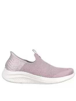 Image of Skechers Ultra Flex 3.0-smooth Step Slip On - Mauve, Purple, Size 3, Women