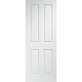 Image of XL Joinery Victorian Shaker 4 Panel White Primed Internal Door - 1981mm x 686mm (78 inch x 27 inch)
