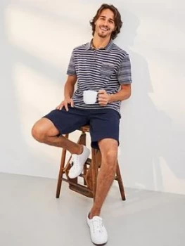 Image of White Stuff Bronsea Stripe Polo - Dark Navy