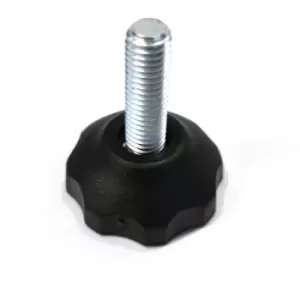 Image of M8 25mm Plastic Base Swivel Bolt Furniture Glide Leveling Foot - Size 25mm - Pack of 100