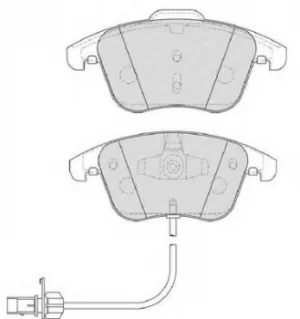 Image of Ferodo FDB4045 Brake Pad Set Front Axle Premier Car