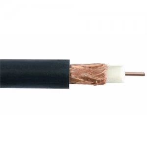 Image of Zexum Black Single 0.65mm Copper RG59 CCTV Coax Cable With Solid PE and CCA Braid - 10 Meter