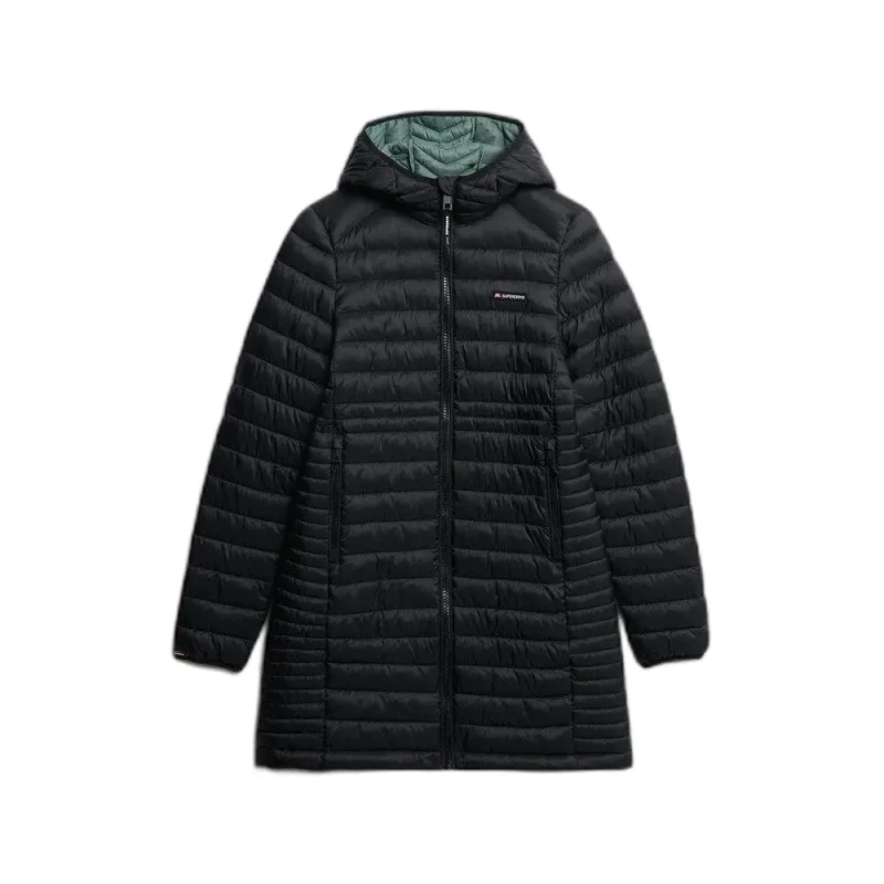 Image of Superdry Womens long jacket Superdry Fuji Lite Noir Female L