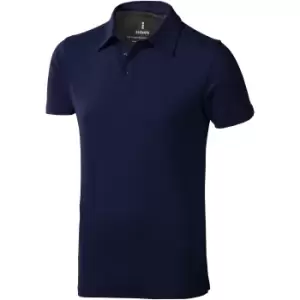 Image of Elevate Mens Markham Short Sleeve Polo (XS) (Navy)