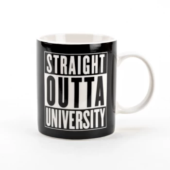 Image of Graduation Porcelain Mug - Straight Outta University