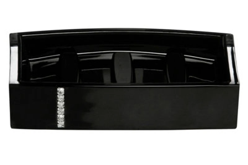 Image of Premier Housewares Acrylic Crystal Acrylic And Crystal Soap Dish Black