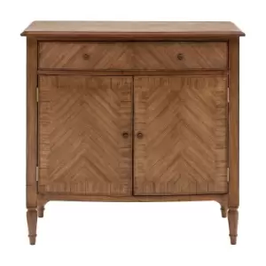 Image of Gallery Interiors Highgate 2 Door 1 Drawer Sideboard in Natural Wood