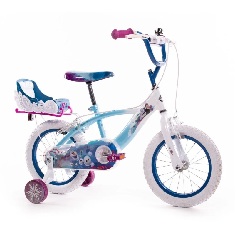 Image of Huffy Disney Frozen Girls Bike 14" Wheel Size Blue unisex 14