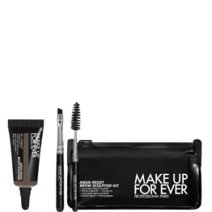 Image of MAKE UP FOR EVER Aqua Resist Brow Sculptor Kit 7g (Various Shades) - 30 - Soft Brown