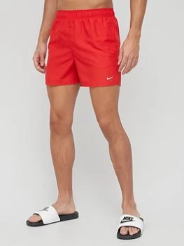 Image of Nike Essential 5" Swim Shorts - Red, Red Size M Men