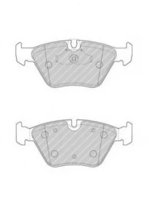 Image of Ferodo FDB4753 Brake Pad Set Front Axle Premier Car