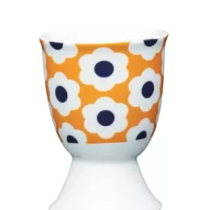 Image of Kitchen Craft KitchenCraft Retro Flower Spot Porcelain Egg Cup