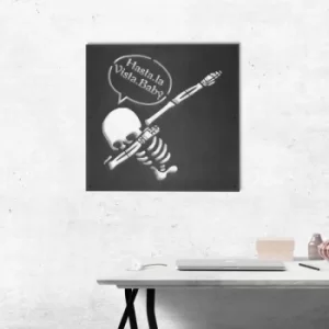 Image of Skeleton 2 Black Decorative Metal Wall Accessory