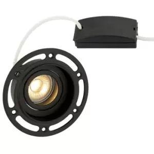 Image of Saxby Lighting - Saxby Trimless Downlight - Recessed Round Downlight Black 7W Matt Black Paint