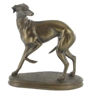 Image of Whippet Standing Cold Cast Bronze Sculpture 19cm