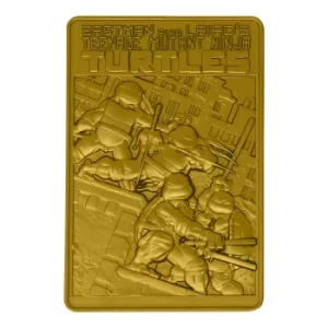Image of Fanattik Teenage Mutant Ninja Turtles 24k gold plated ingot