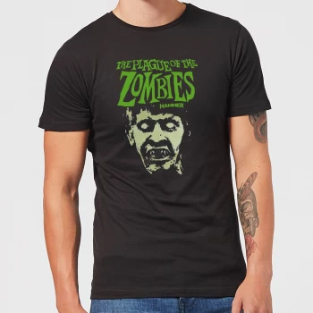 Image of Hammer Horror Plague Of The Zombies Portrait Mens T-Shirt - Black - 3XL - Black